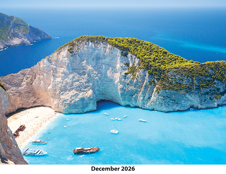 Scenic Beaches Wall Calendar DW27SBM