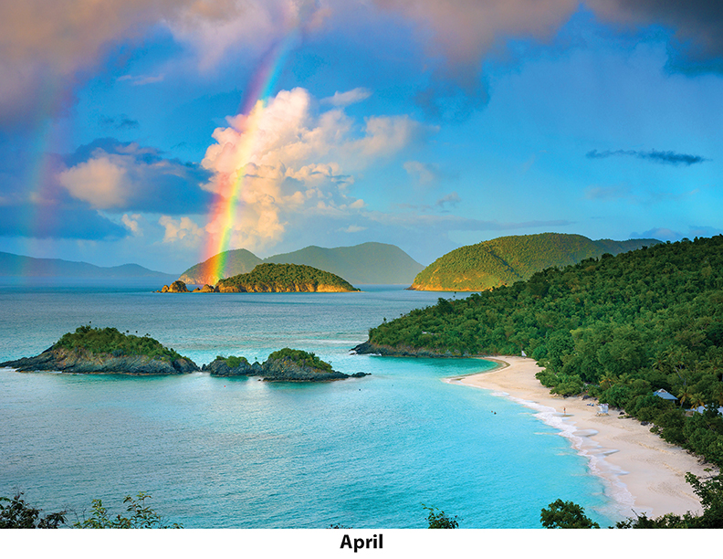 Scenic Beaches Wall Calendar DW27SBM