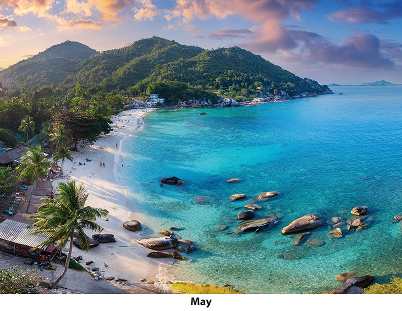 Scenic Beaches Wall Calendar DW27SBM