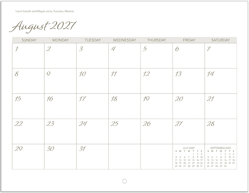 Scenic Beaches Wall Calendar DW27SBM