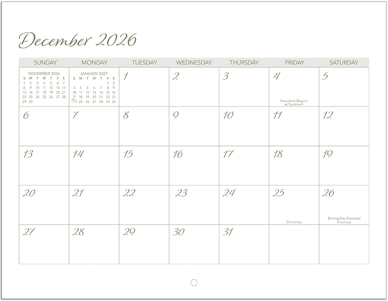 Scenic Seasons Wall Calendar DW27SSM