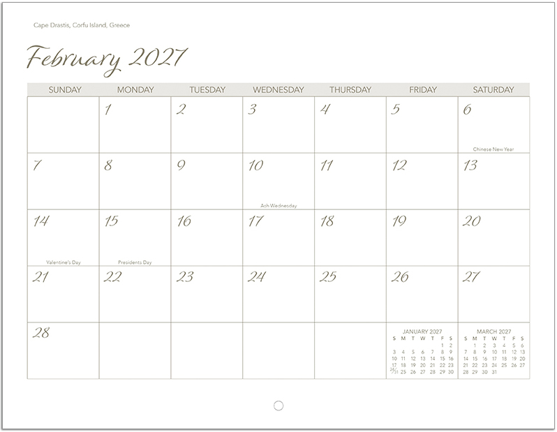 Scenic World Wall Calendar DW27SWP