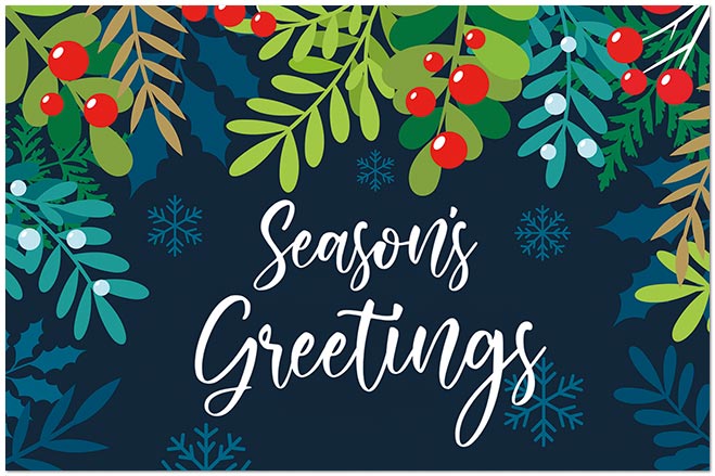 Season’s Branches Postcard D3551P-BB