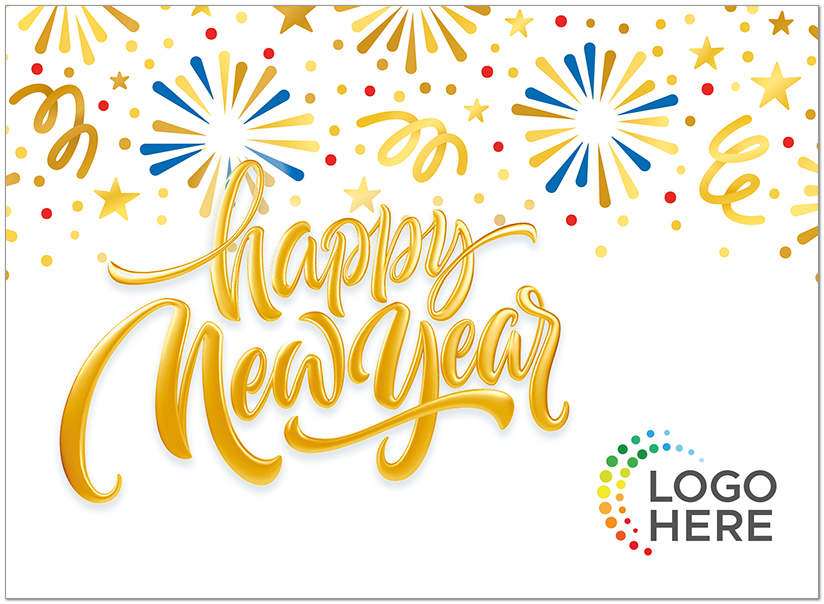 Celebrate New Year Logo Card D3561U-4B