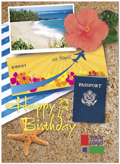 Travel Logo Card D4110U-V