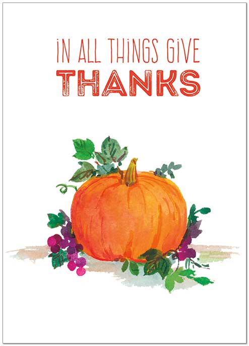 Pumpkin Thanks Card H6073D-A