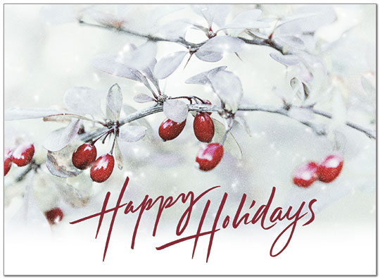 Holiday Berries Card H8202U-A