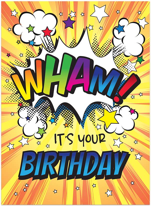 Comic Birthday Card A9023U-Y