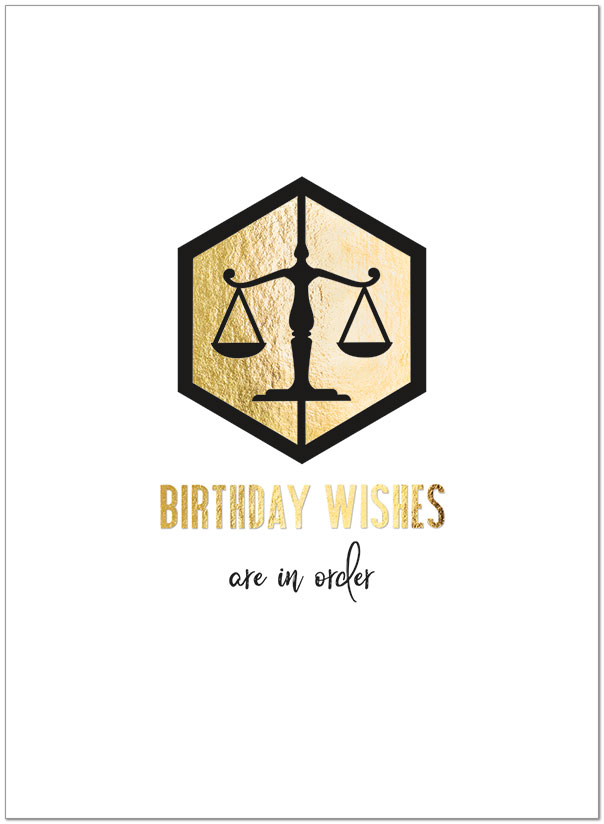 Birthday Scales Greeting Card A9038U-X