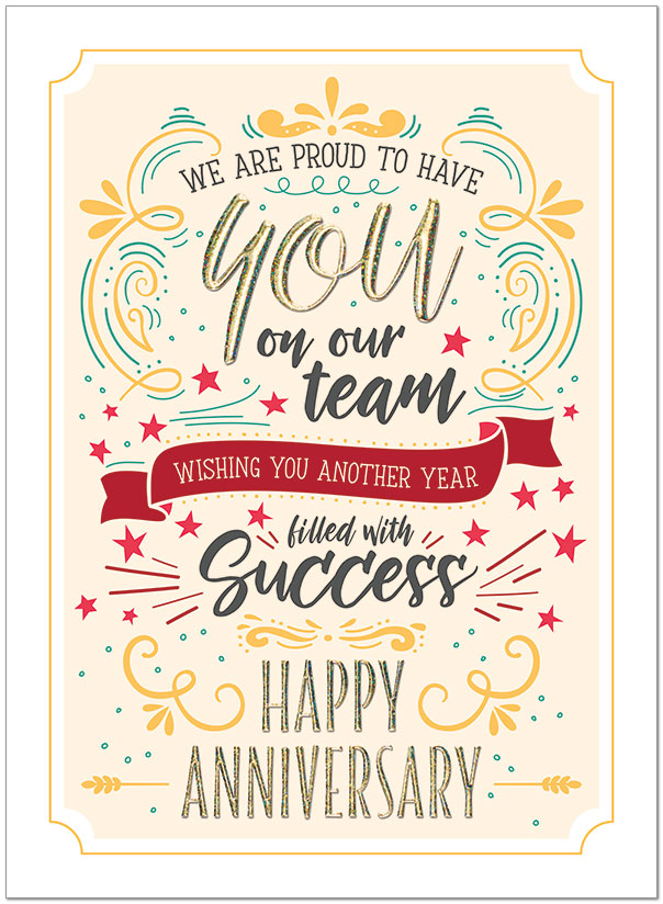 Anniversary Success Greeting Card A9063U-X