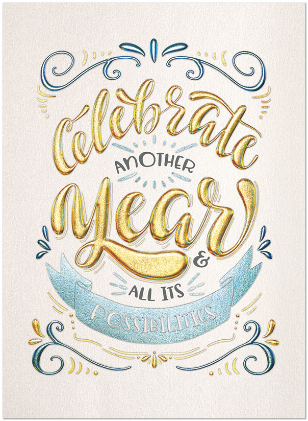 Celebration Sentiments Card A9216G-4W