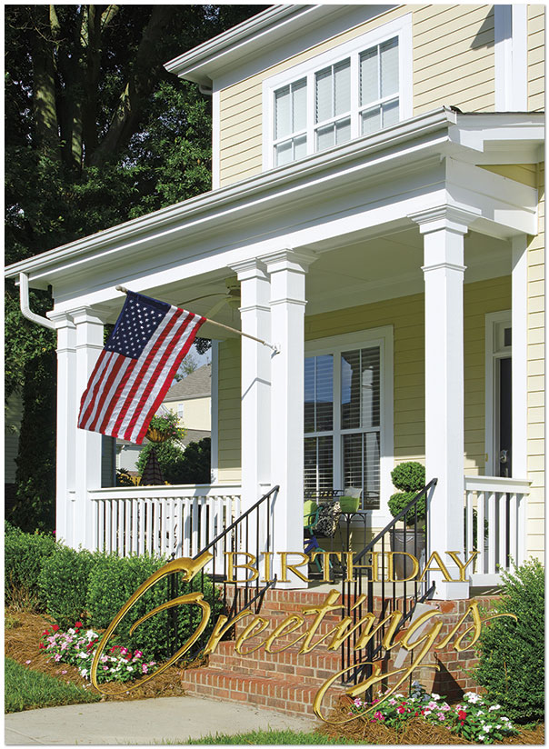 American Porch Birthday Card A1429U-X