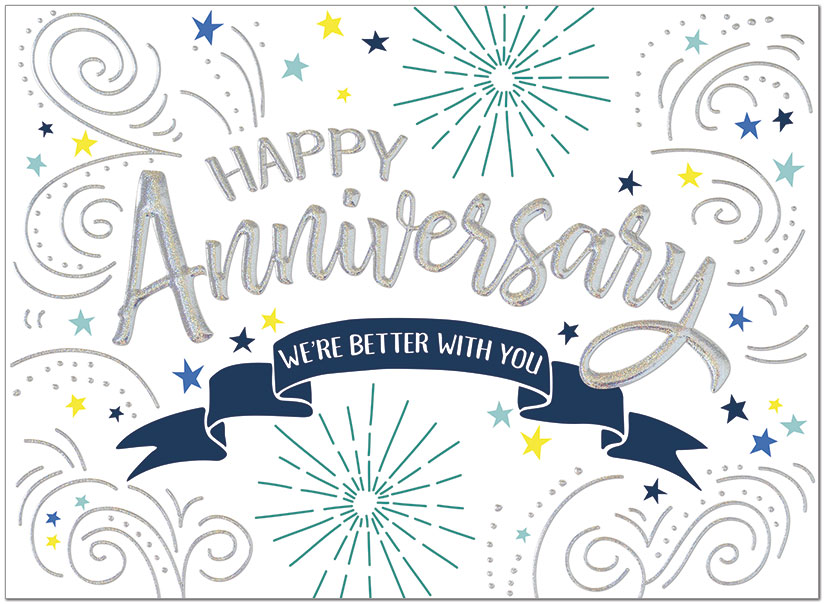 Dynamic Anniversary Card A1440U-X