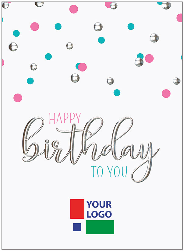 Confetti Logo Card D1666U-4W