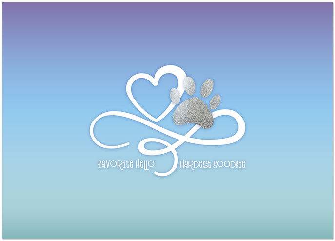 Infinite Heart Pet Sympathy Card D2285D-Y