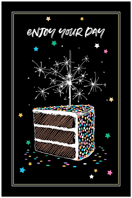 Sparkle Cake Postcard A2514P-ZZ