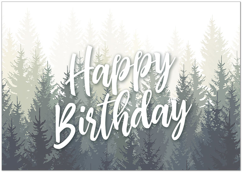 Pine Tree Birthday A2721KW-X