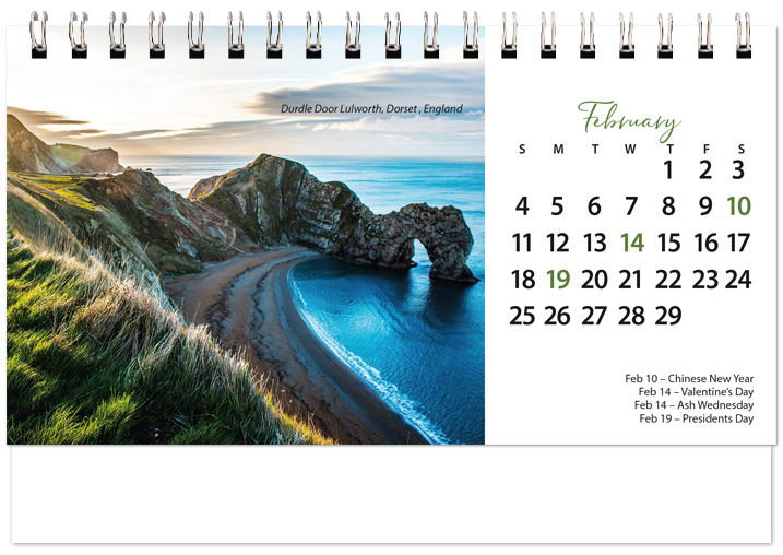 Scenic Beaches Tent Calendar SB2024