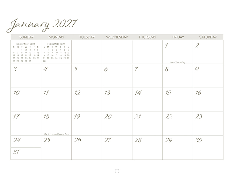 Scenic Seasons Wall Calendar DW27SSM