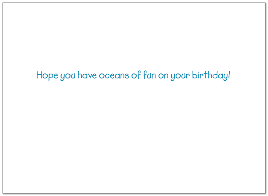 Under the Sea Birthday Card A3030U-Y