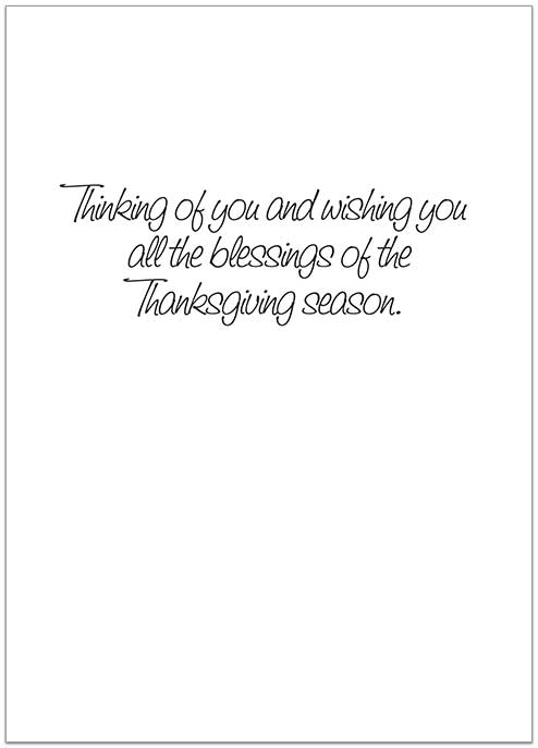 Pumpkin Thanks Card H6073D-A