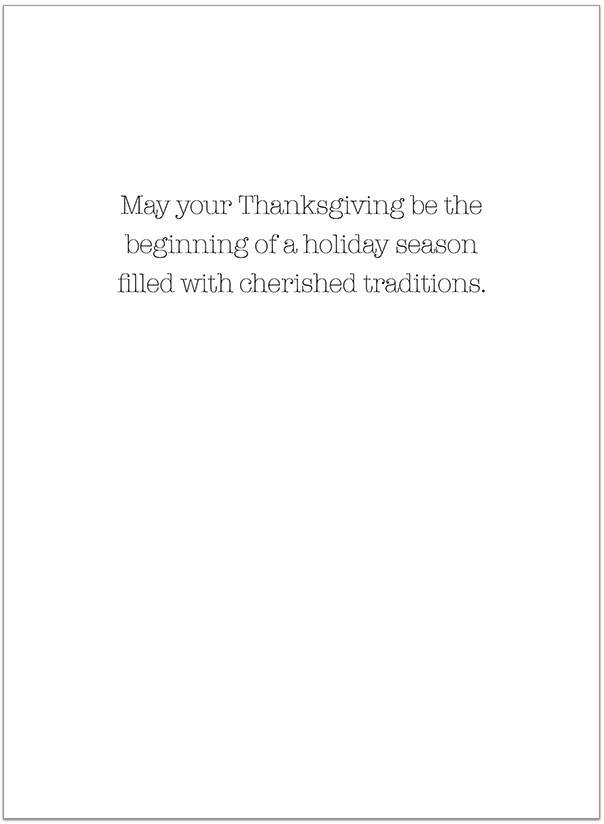 Thanksgiving Sentiments Card H7083U-AA