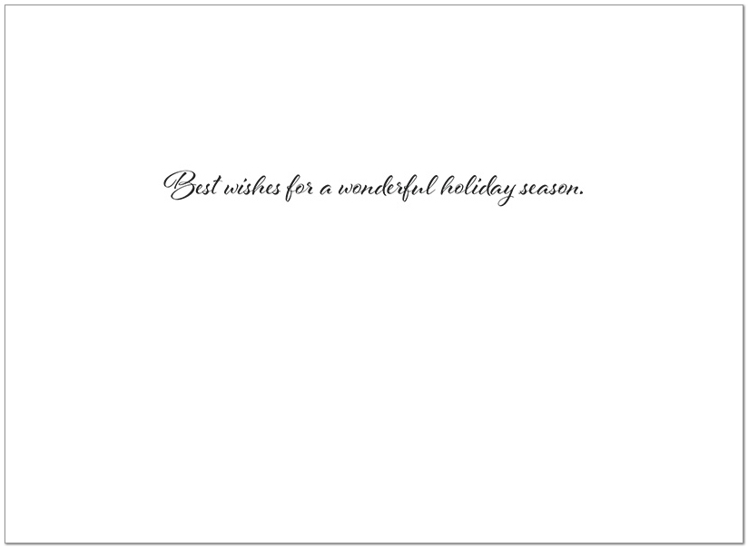 Evergreen Wishes Holiday Card H9164U-A