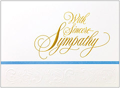 Sympathy Greeting Card R440E-W