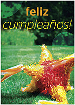 Festive Piñata Birthday Card X41D-Y