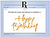 Birthday Prescription Card 195U-Y