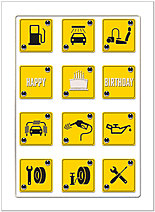 Birthday Signs Card A3028U-X