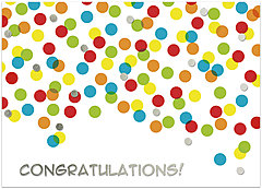 Confetti Congratulations Card A5064D-X