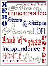 Veteran's Pride Card A5083U-X