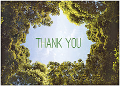 Sky Thank You Card A6039KW-X