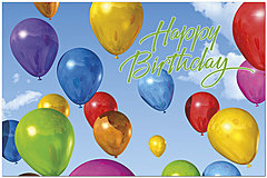 Balloons Birthday Postcard A8040P-ZZ