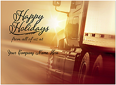 Holiday Trucking Name Card D9212U-4B