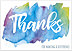 Vibrant Thanks Card A1422KW-X