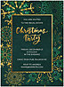 Emerald Snowflakes Invitation D1793U-4B