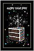 Sparkle Cake Postcard A2514P-ZZ