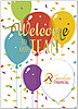 Balloon Welcome Logo Card A2736D-4W