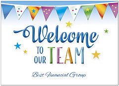 Welcome Banner Name Card D2737D-V