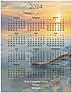 Sunset Magnetic Promo Calendar D2598Q-4B