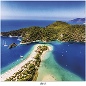 Scenic Beaches Wall Calendar DWP1524